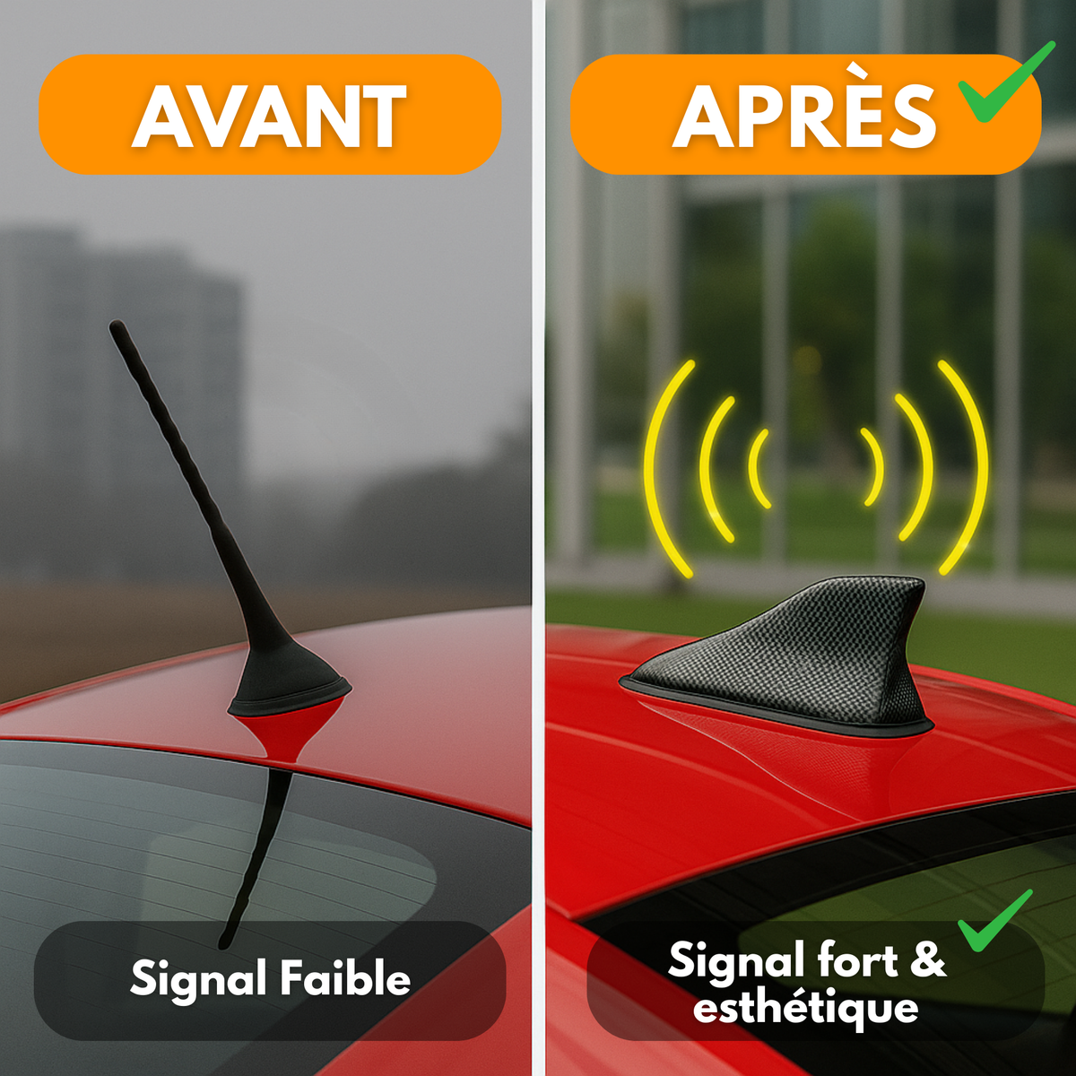 Amplificateur Antenne Voiture Shark – Meilleure Réception Radio